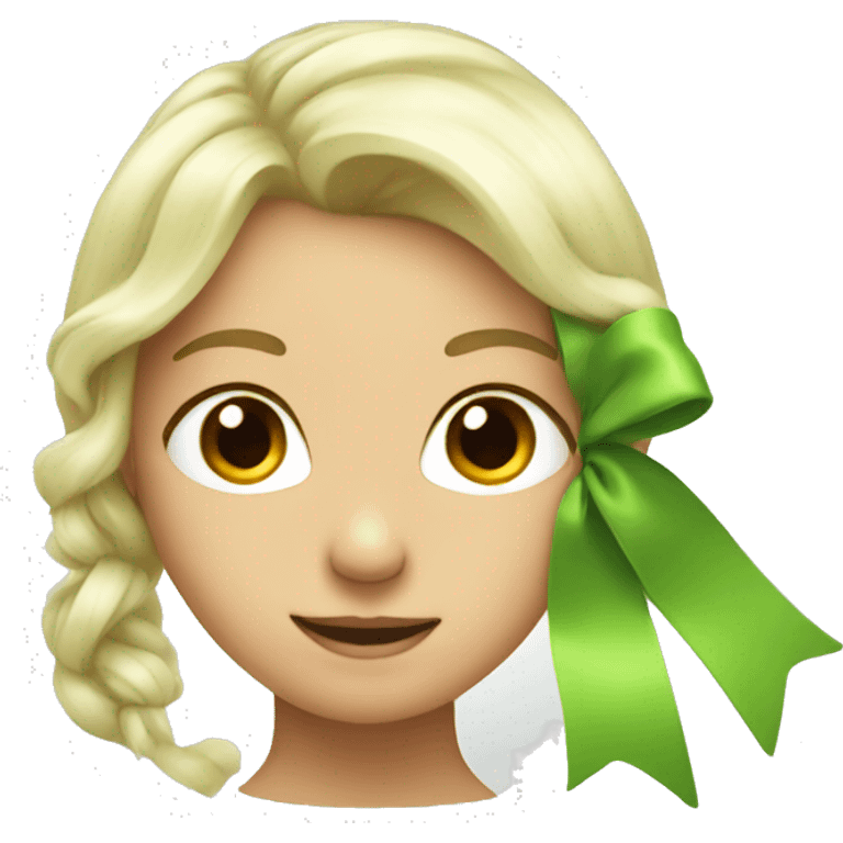 Light green bow  emoji