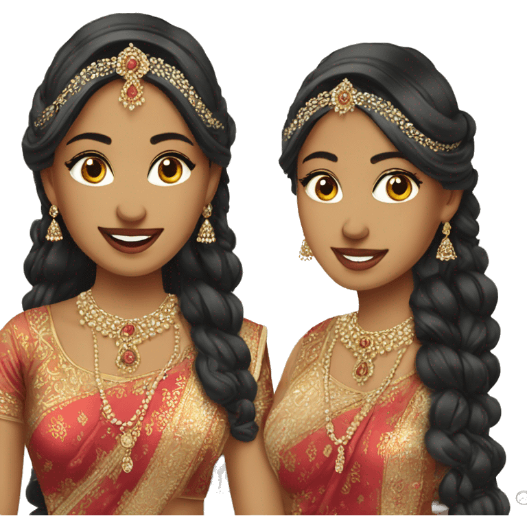 A fair asian bride indian wedding emoji