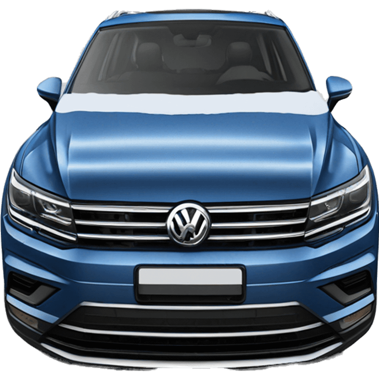 2018 model volkswagen tiguan highline blue emoji