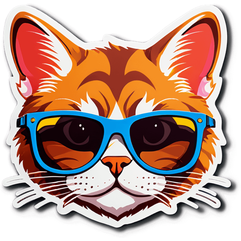 Cat with sunglasses emoji