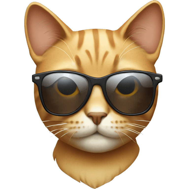 cat wearing sunglassed emoji