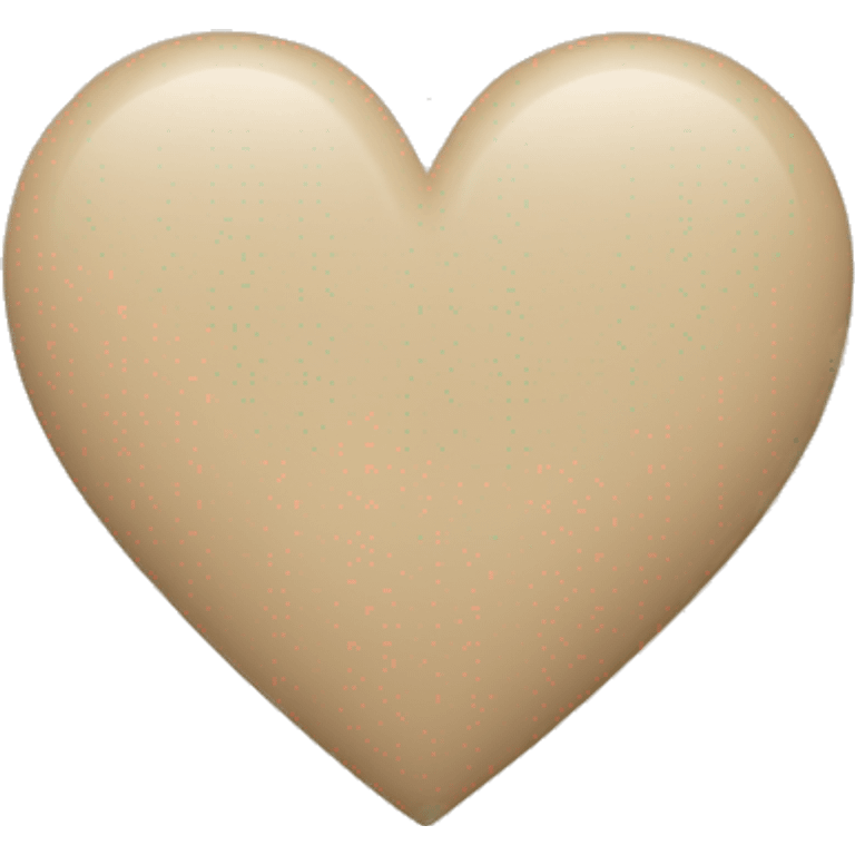 Heart in beige emoji