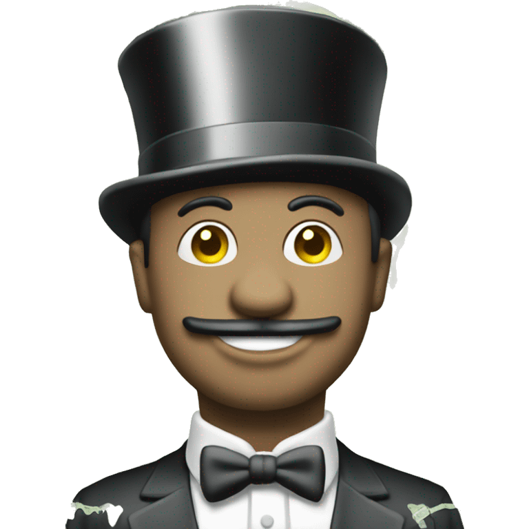 Monopoly money man emoji