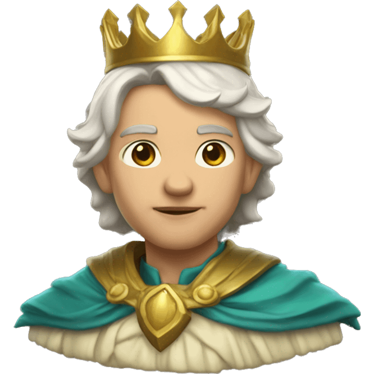 crown mage with laurels golden emoji