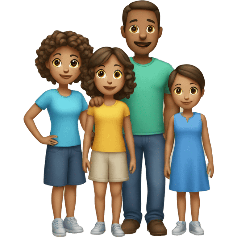 family 5 children  emoji