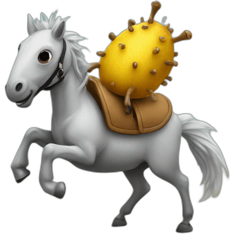 mite on a horse emoji