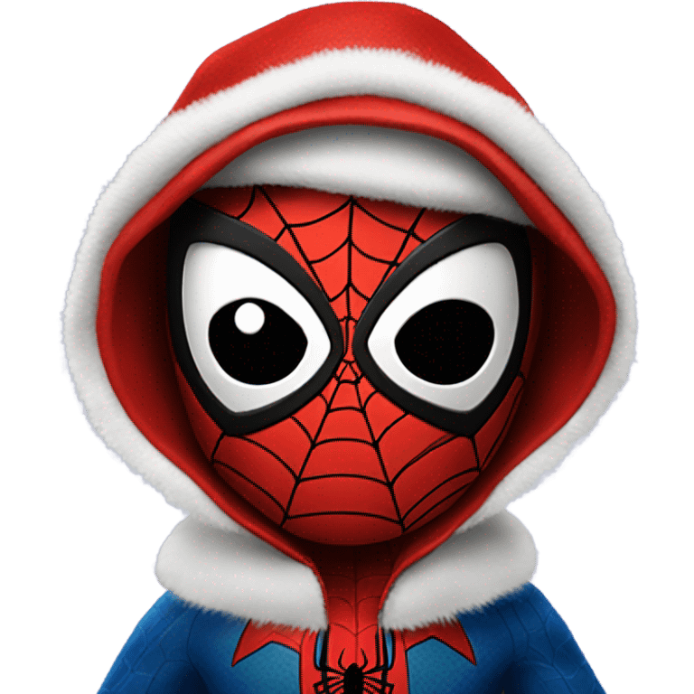 Spider-Man in santa suit emoji