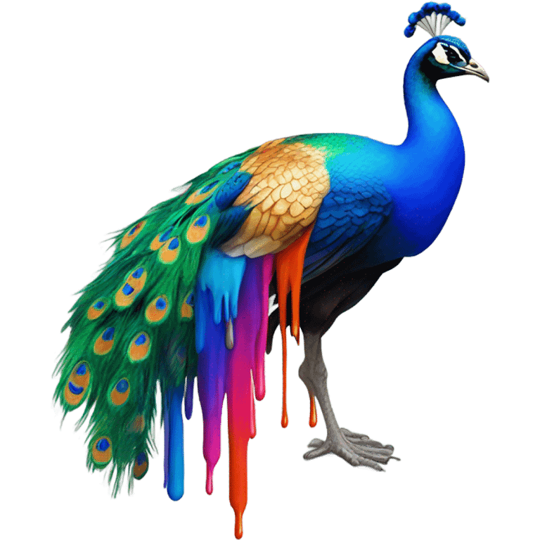 MSNBC peacock logo melted  emoji