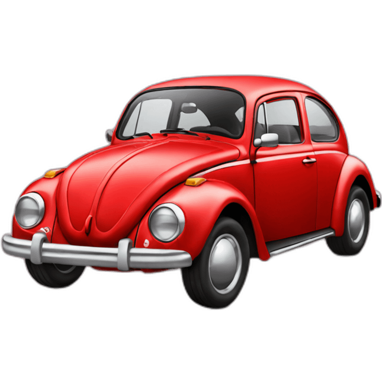 Red Volkswagen Beetle emoji