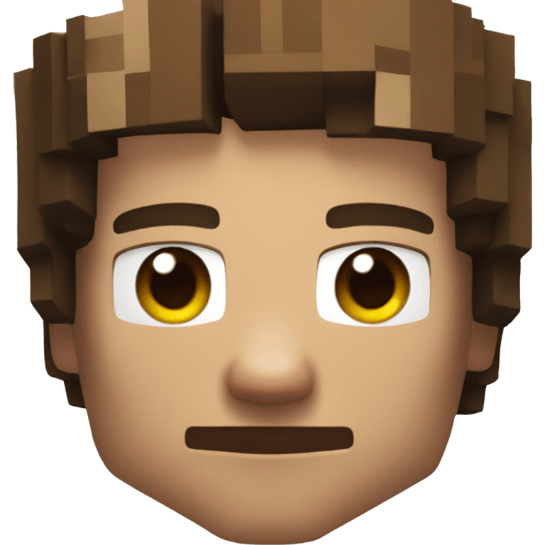 Minecraft character very realistic emoji