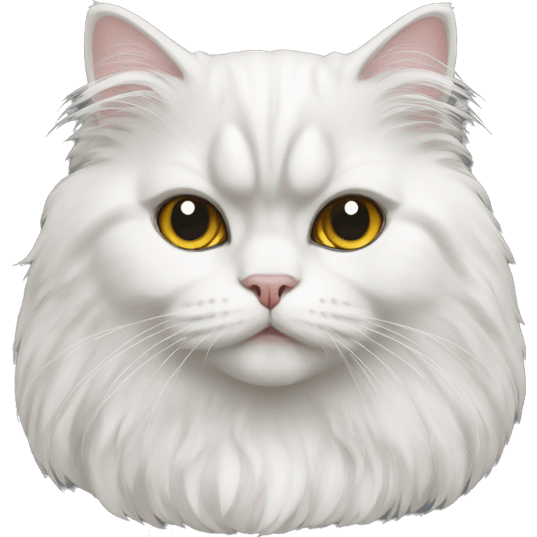 Persian cat white emoji