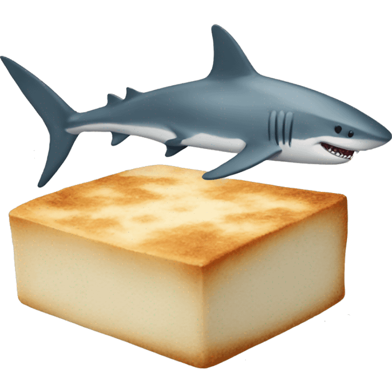 Shark and tofu emoji