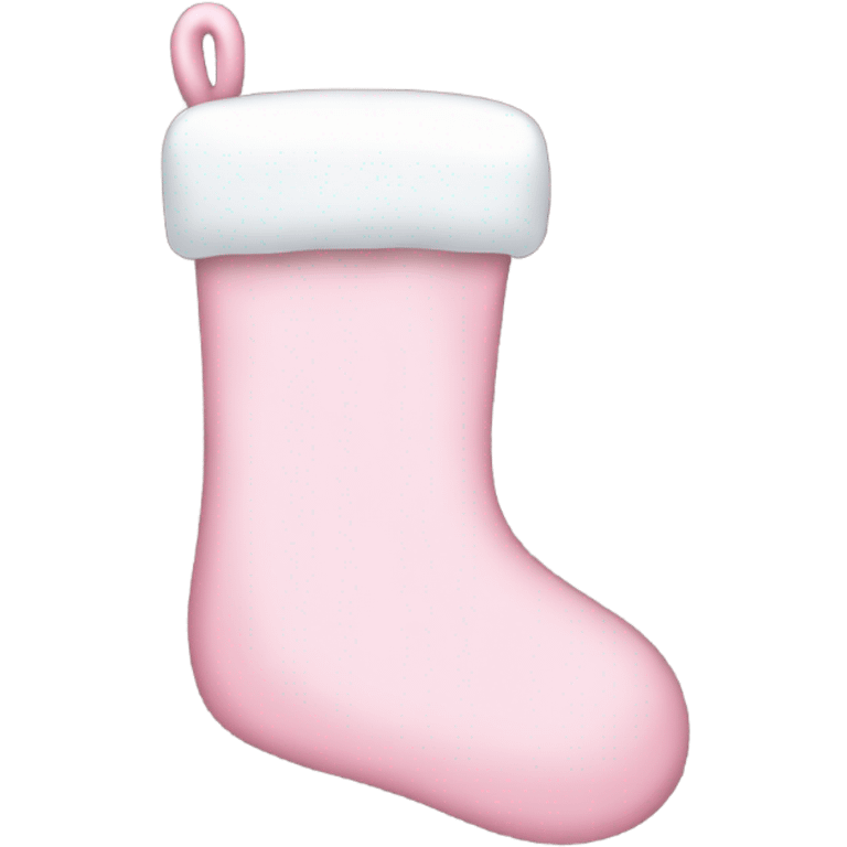  light pink Christmas stocking emoji