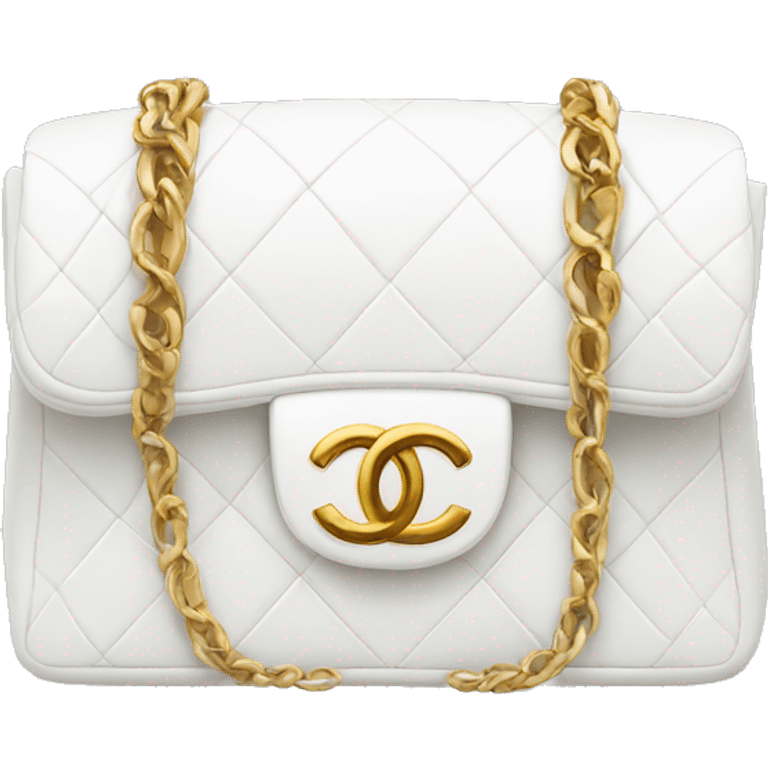 white chanel bag emoji