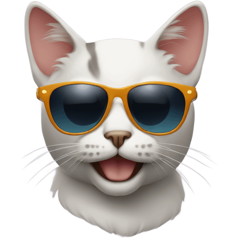 Cat with sunglasses emoji