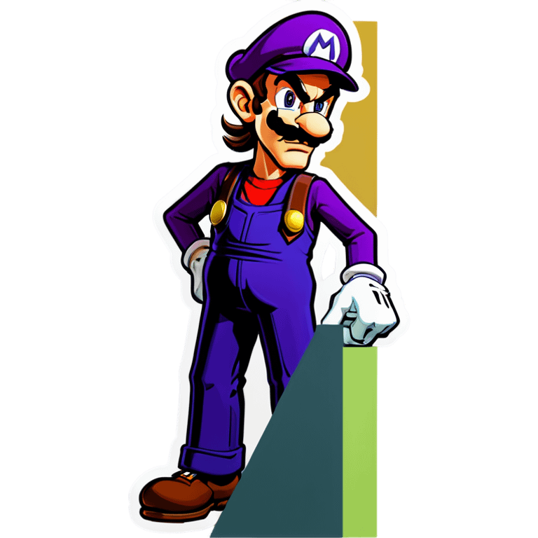 Waluigi from Mario emoji