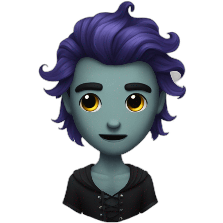 goth merman emoji