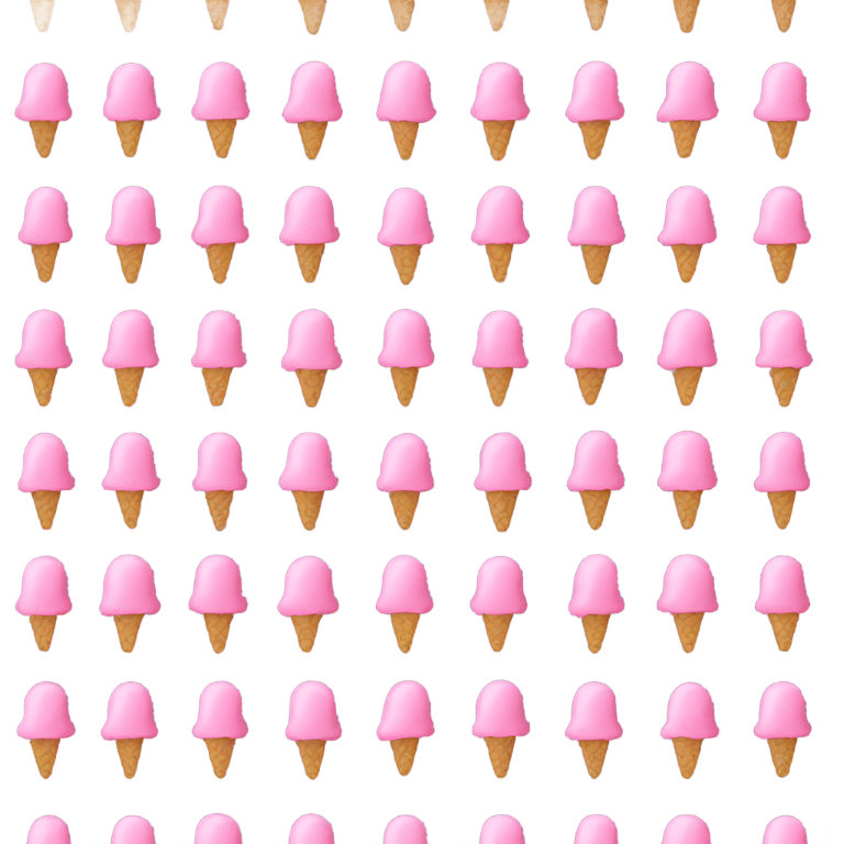 Pink ice cream emoji