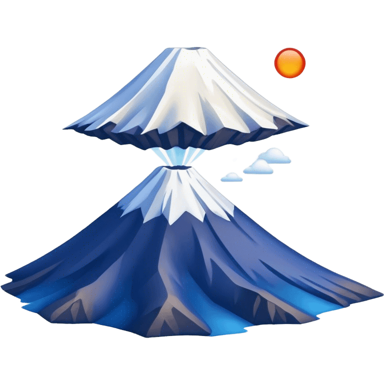 Cinematic Realistic Mount Fuji Emoji  emoji