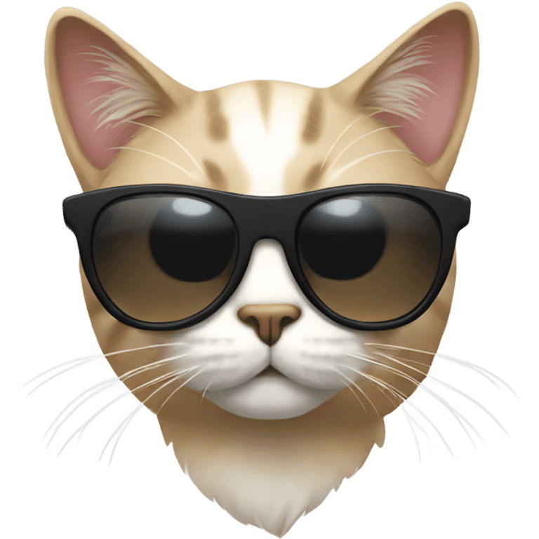 Cat with sunglasses emoji