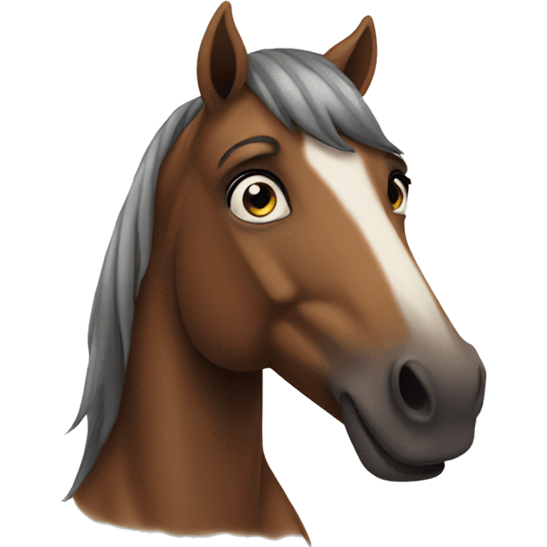 Horse staring into your soul  emoji