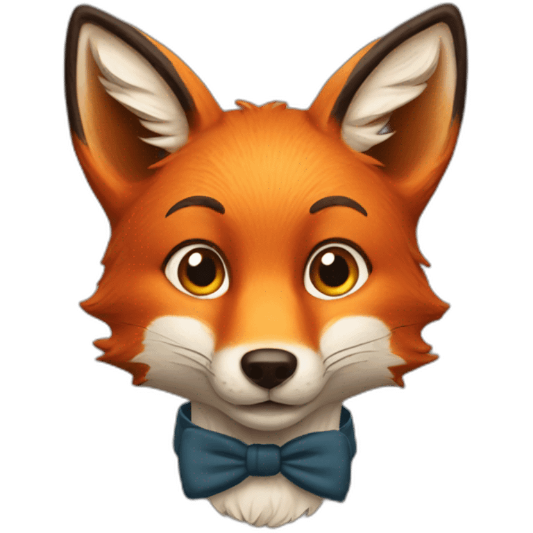 Handsome fox emoji