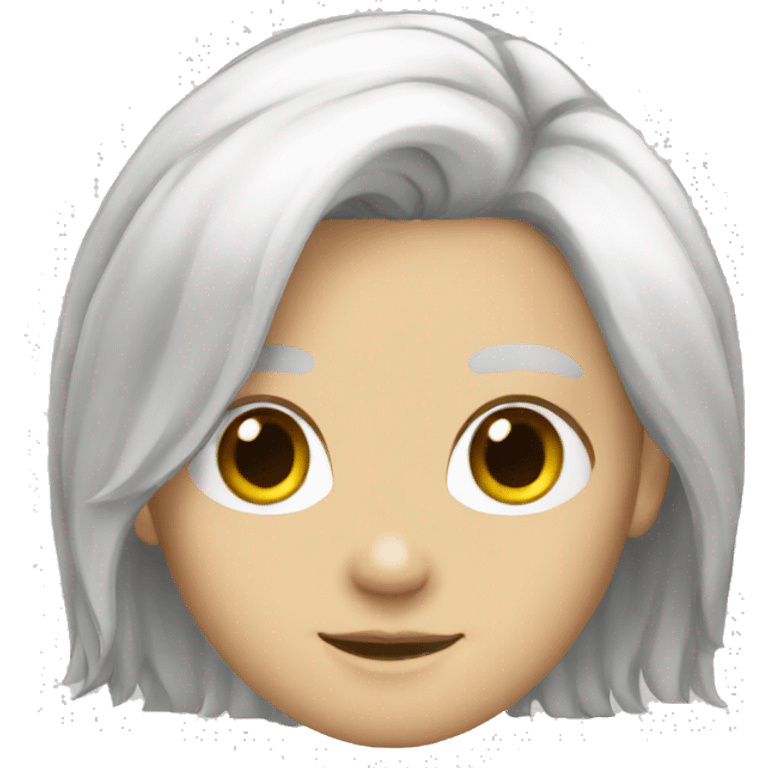 dauter white hair emoji