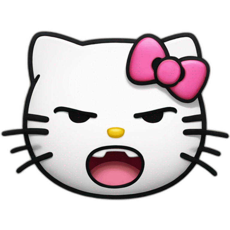 hello kitty angry emoji