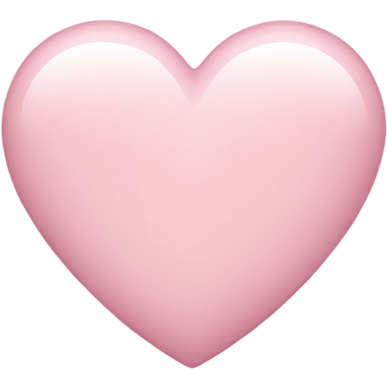 Light pink heart emoji