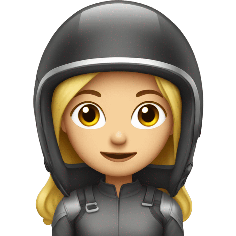 girl with helmet emoji