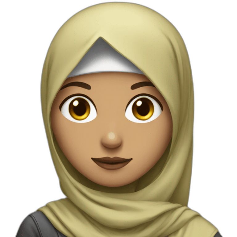 gamer girl with hijab emoji