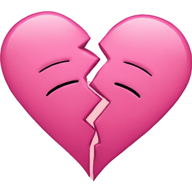 pink broken heart emoji