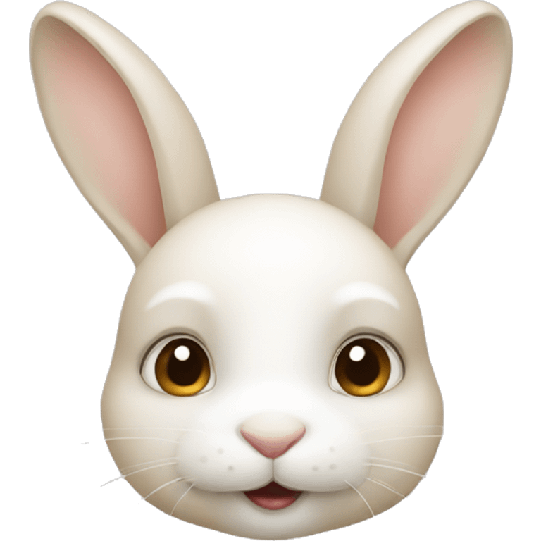 White and beige rabbit  emoji