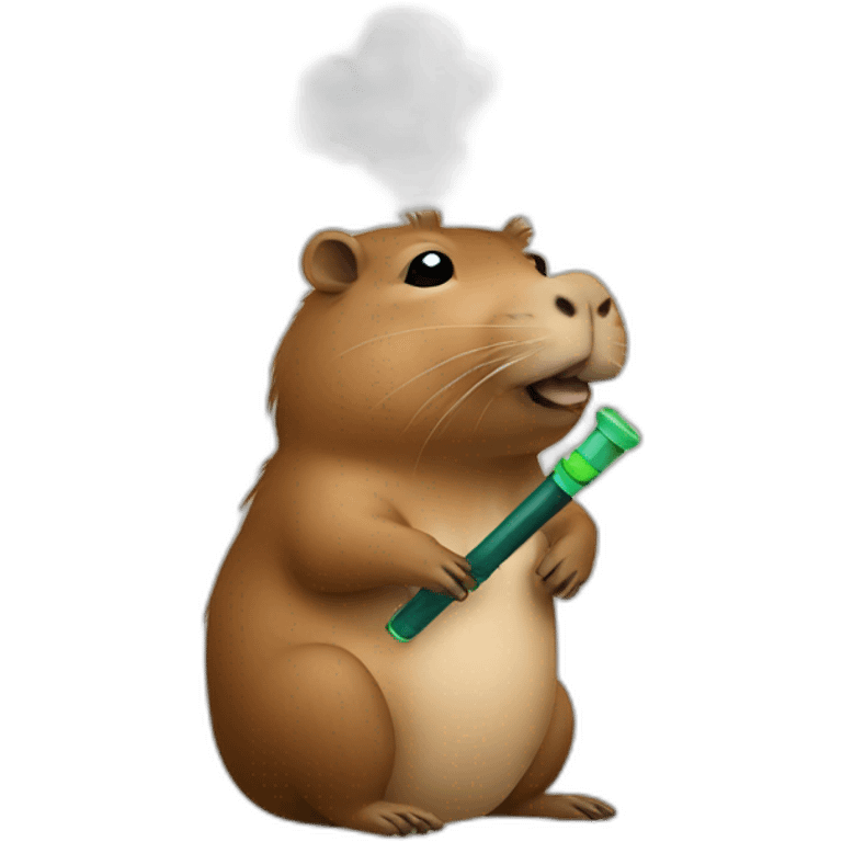 Capybara smoke hookah emoji