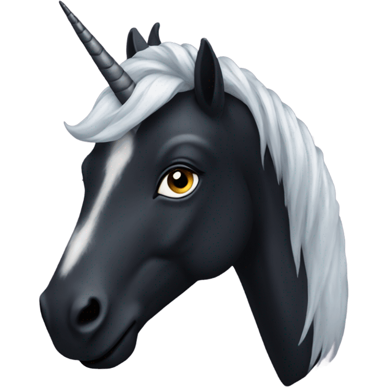 black unicorn emoji