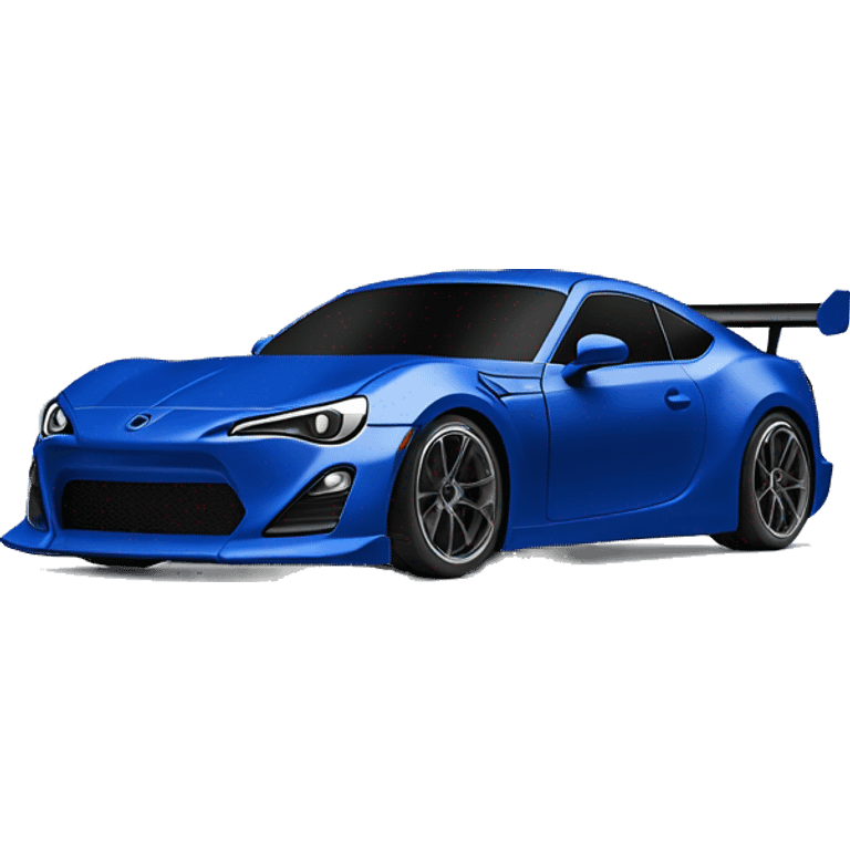 Precise wide-body dark blue Cardstock Papercraft fr-s racecar emoji