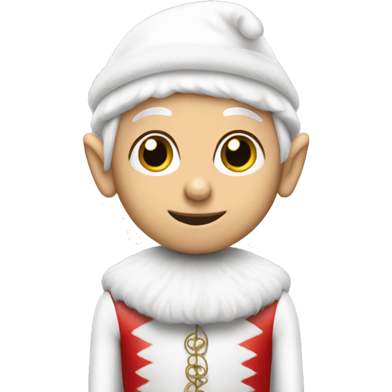 White elf on the shelf emoji