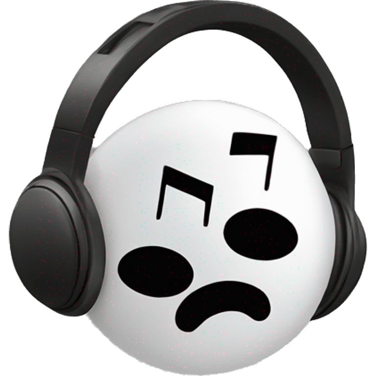 headphone with music note emoji