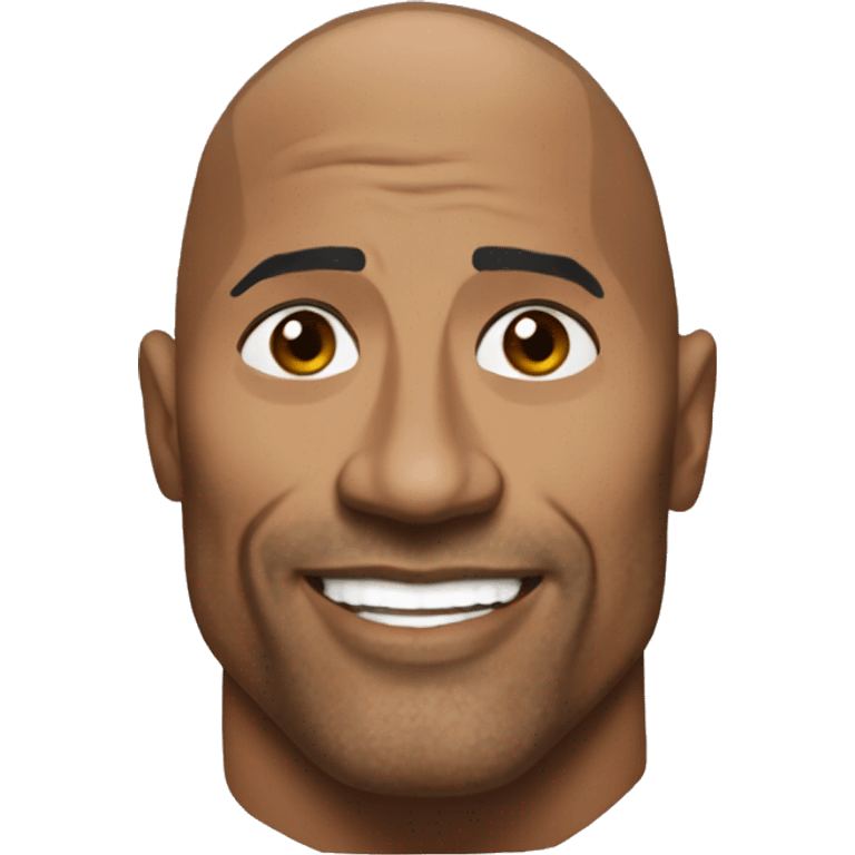 Dwayne The rock  emoji