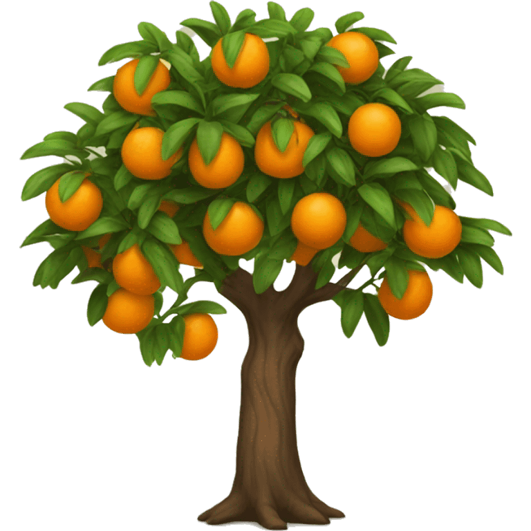 Orange tree emoji