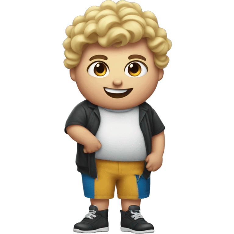 The fat rizzler kid from tik tok emoji