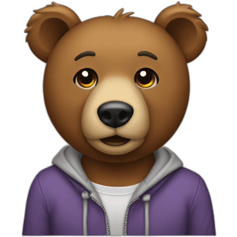 college dropout bear emoji