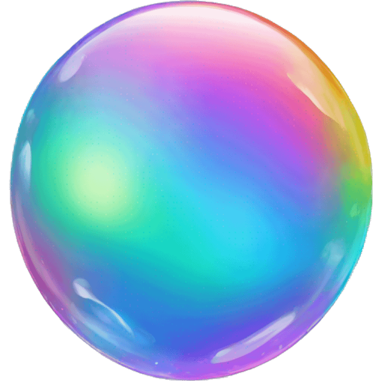 Rainbow bubblegem emoji