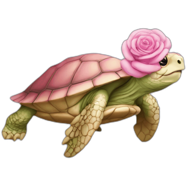 Tortue rose emoji