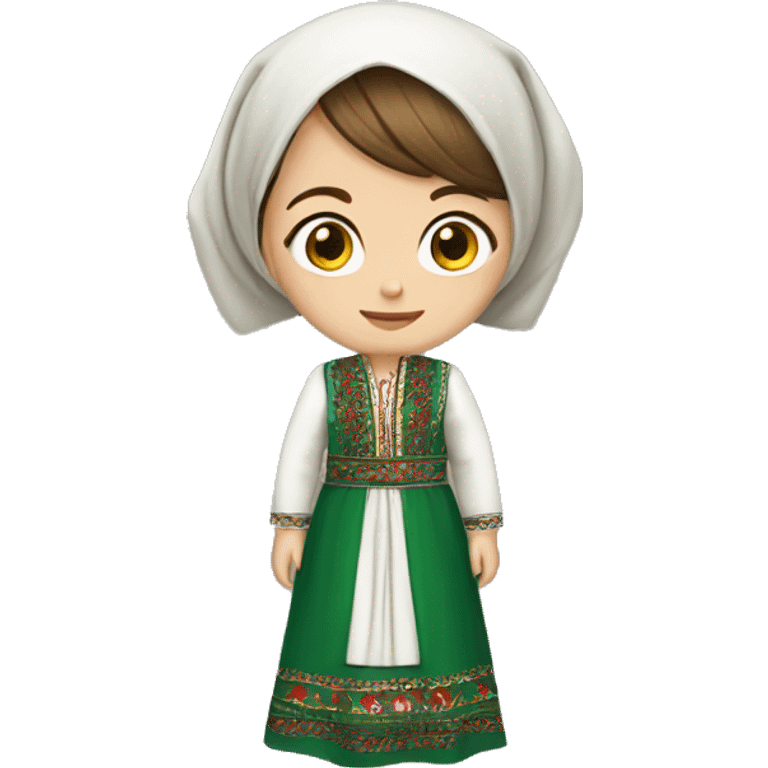 Girl in traditional Chechen dress emoji