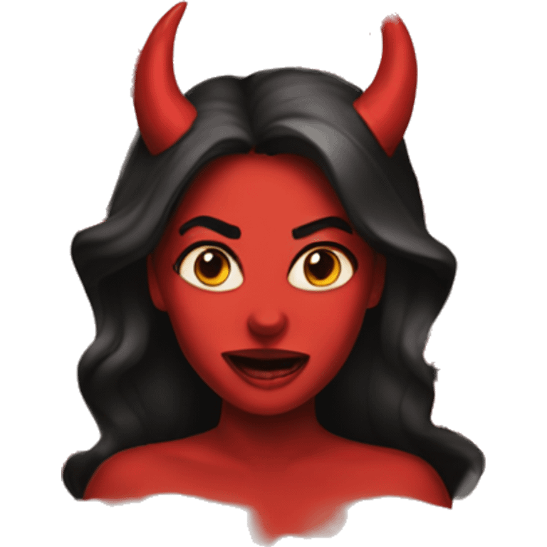 Woman devil emoji