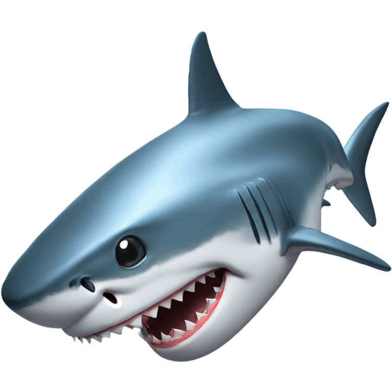 Shark with a laser beam attached to its head emoji