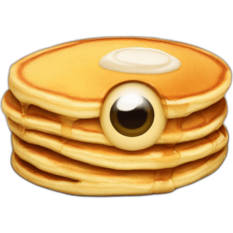 pancake with eyes emoji