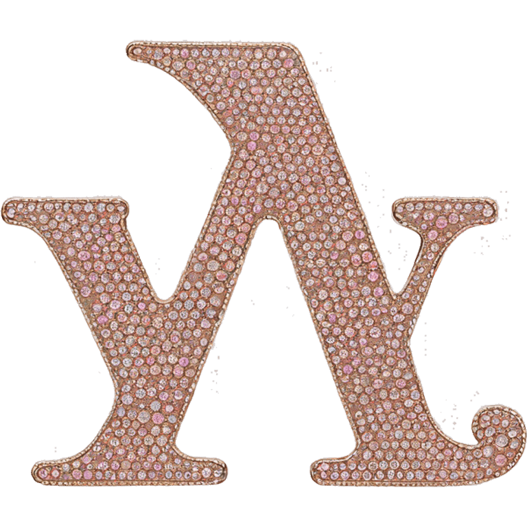 Louis vuitton logo rose avec strass emoji