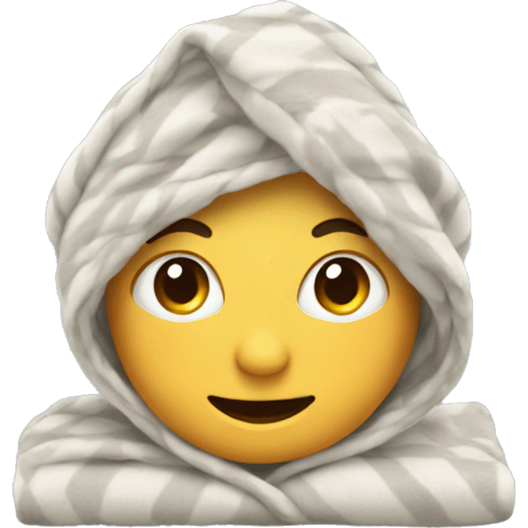 Cozy blanket emoji